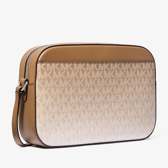 Michael Kors Jet Set Item Large Ombré EW Signature ZP Chain XBody Logo Crossbody - Picture 12 of 14